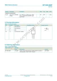 BT138X-600F/L01Q Datasheet Page 2