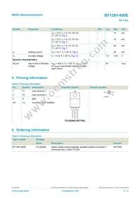 BT138Y-600E Datasheet Page 2