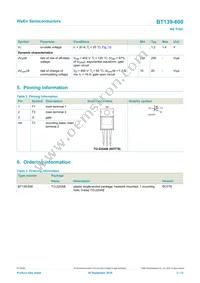 BT139-600 Datasheet Page 2
