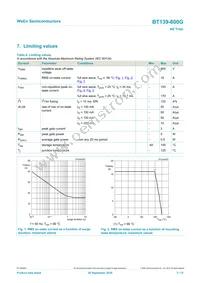 BT139-800G Datasheet Page 3