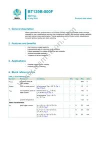 BT139B-800F Datasheet Cover