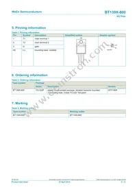 BT139X-800/L02Q Datasheet Page 2