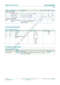 BT145-800RTQ Datasheet Page 2