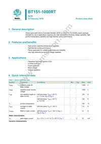 BT151-1000RT Datasheet Cover