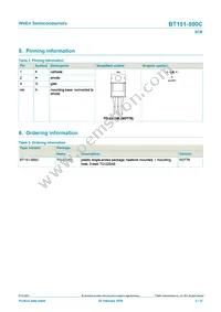 BT151-500C Datasheet Page 2