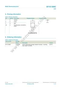 BT151-800C Datasheet Page 2