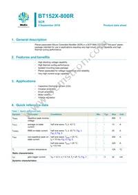 BT152X-800R Datasheet Cover