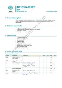 BT155W-1200TQ Datasheet Cover