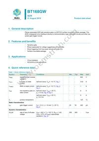 BT168GW Datasheet Cover