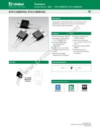 BTA12-800BW3G Datasheet Cover