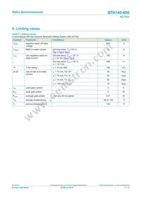 BTA140-600 Datasheet Page 3