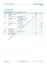 BTA140-600G0TQ Datasheet Page 3