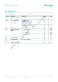 BTA140-800 Datasheet Page 3