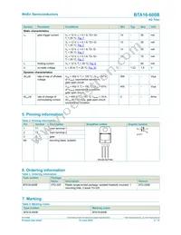 BTA16-600BQ Datasheet Page 2