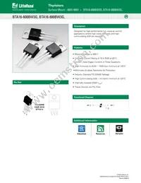 BTA16-600BW3G Datasheet Cover