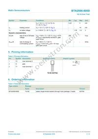 BTA2008W-800D Datasheet Page 2