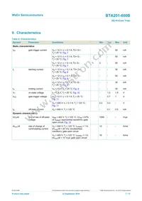 BTA201-600E Datasheet Page 7