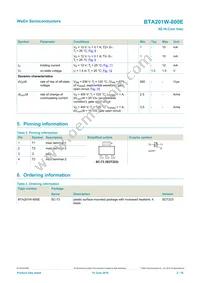 BTA201W-800E Datasheet Page 2