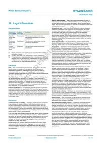 BTA202X-800D Datasheet Page 11