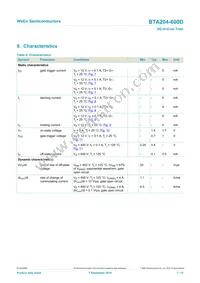 BTA204-600D Datasheet Page 7