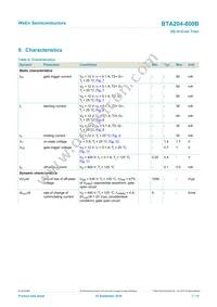 BTA204-800B Datasheet Page 7