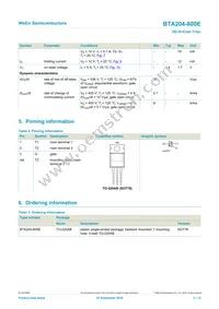 BTA204-800E Datasheet Page 2
