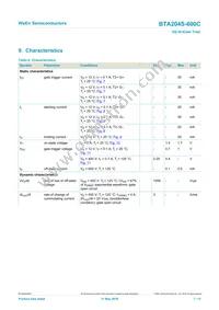 BTA204S-600C Datasheet Page 7