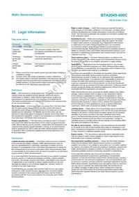 BTA204S-600C Datasheet Page 11