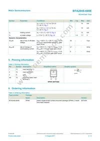 BTA204S-600E Datasheet Page 2