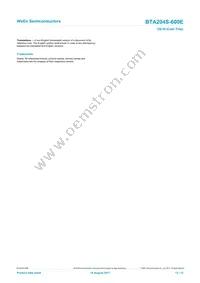 BTA204S-600E Datasheet Page 12