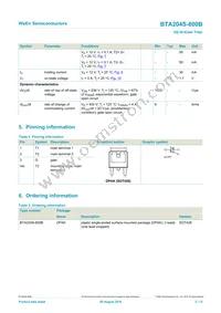 BTA204S-800B Datasheet Page 2