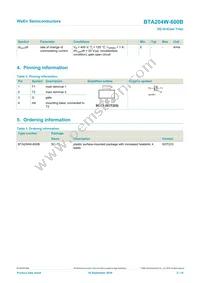 BTA204W-600B Datasheet Page 2