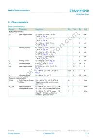 BTA204W-600D Datasheet Page 8