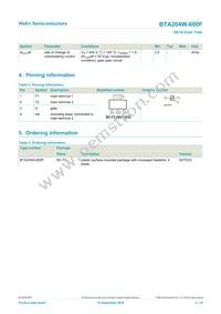 BTA204W-600F Datasheet Page 2