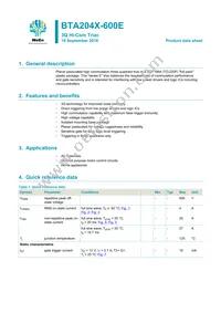 BTA204X-600E Datasheet Cover