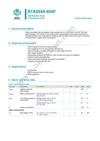 BTA204X-600F/L03Q Datasheet Cover