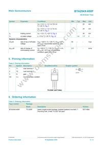 BTA204X-600F/L03Q Datasheet Page 2