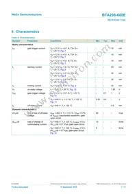 BTA208-600E Datasheet Page 7