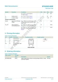 BTA208S-600E Datasheet Page 2