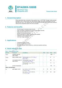 BTA208X-1000B Datasheet Cover