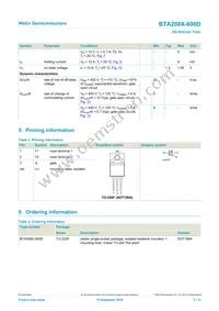 BTA208X-600D Datasheet Page 2