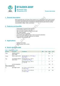 BTA208X-800F/L03Q Datasheet Cover