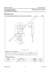 BTA212-600F Datasheet Page 6