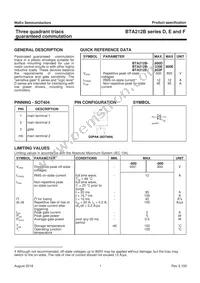 BTA212B-800E Datasheet Page 2