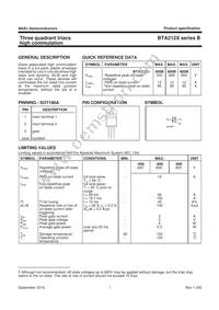 BTA212X-600B Datasheet Page 2