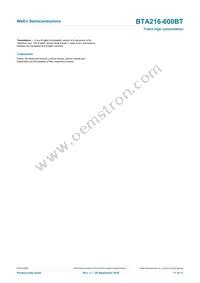 BTA216-600BT Datasheet Page 11