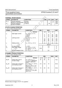 BTA216-600E Datasheet Page 3