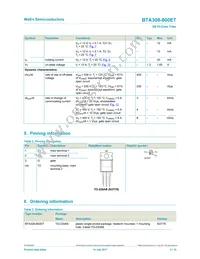 BTA308-800ETQ Datasheet Page 2