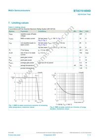 BTA310-600D Datasheet Page 3