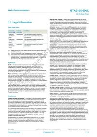 BTA310X-600C Datasheet Page 11